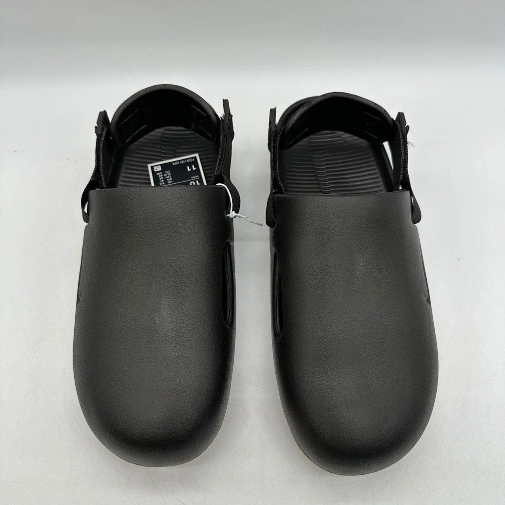 Nike FD5130-203 Mens Size 10 Calm Mule Velvet Brown Hemp Gum Slip On Clog Sandal